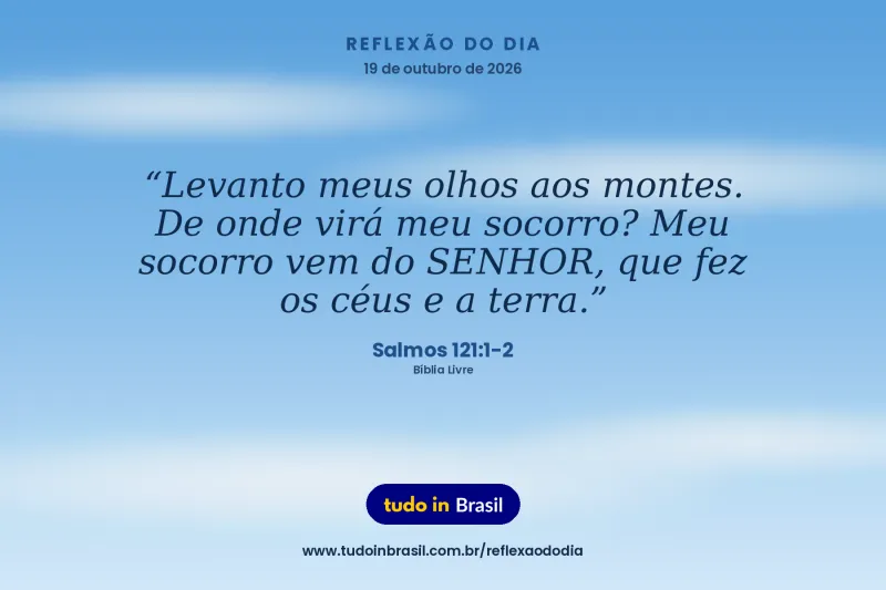 Salmos 121:1-2 (Bíblia Livre, licença CC BY 4.0)
